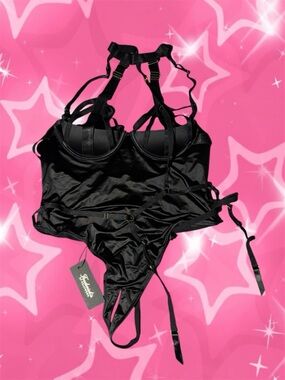 NWT Frederick’s of Hollywood RAVEN Strappy Bodysuit XXXL
